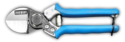 DUE BUOI professional double-cut forged blade scissors with aluminum handles, DB 135/20