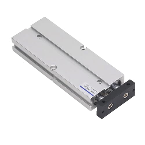 2 Shaft Air Cylinder Double Rod Double Acting Cylinder Compound Action Type Pneumatic Cylinder 20mm Dia 100mm Stroke