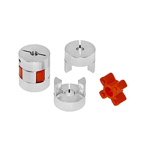 CHANCS D30 L35 Plum Model Motor Shaft Coupling Flexiable Coupler Aluminium Inner Diameter 14mm to 14mm for 3D Printer CNC Machine 14-14mm D30L35