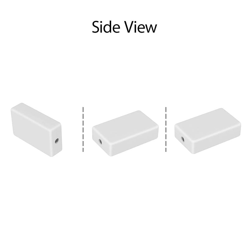 [Australia - AusPower] - LeMotech Project Box 5 Pieces ABS Plastic Electrical Project Case Small Junction Box for Electronics White 2.36 x 1.42 x 0.67 inch (60 x 36 x 17 mm) 2.36"x 1.42"x 0.67" 