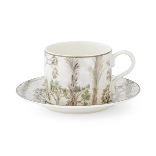 Spode Kit Kemp Tall Trees 10oz Teacup and Saucer