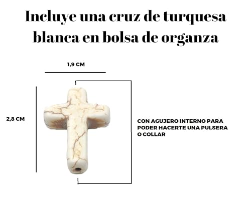 Image Christ of Great Power and Rosary of the Cross Way (Includes Gift Cross Made of White Turquoise)