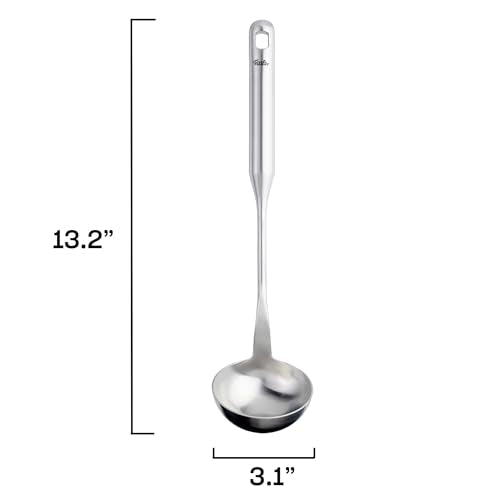 Fissler Essential Soup Ladle, 18/10 Stainless Steel Kitchen Utensil for Soups & Sauces, Ergonomic Handle, Dishwasher Safe