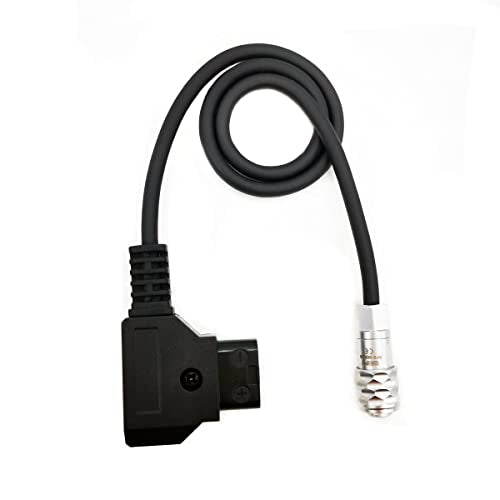BMPCC 4K 6K Pro Flexible Power Cable, D-tap to Weipu SF6 2 Pin Female for Blackmagic Pocket Cinema Camera from Gold Mount V-Mount Battery (7.8" Straight Plug) 7.8 INCH/20CM Straight Plug