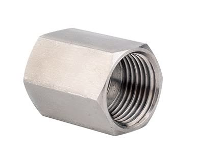 [Australia - AusPower] - 2pcs Pipe Fittings,Stainless Steel 3/8 NPT Female to 3/8 NPT Female Straight Hex Coupler/Coupling for Air, Liquid or Hydraulic Fitting,Industrial Air Tool Hose 3/8 Inch 