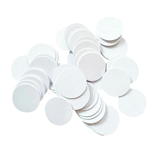 10x RFID Tag 125Khz Coin 25 mm Diameter PVC Transponder Waterproof Self-Adhesive (Not Writeable Only Read) 125 KHz pieces: 10