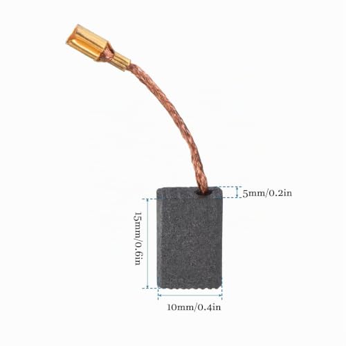 Quartzman 5 x 10 x 15 mm Replacement Carbon Brush Pack of 10 Motor Carbon Brush | For power tools, power tools
