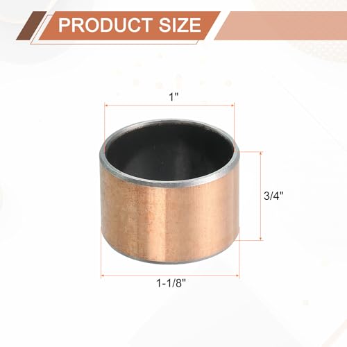 sourcing map 5 Pcs Sleeve Bearing 25mm Bore x 29mm OD x 19mm Length Plain Bearings Wrapped Oilless Bushings Self-Lubricating Bushings for Sliding Parts of Machinery 25mm x 29mmx 19mm
