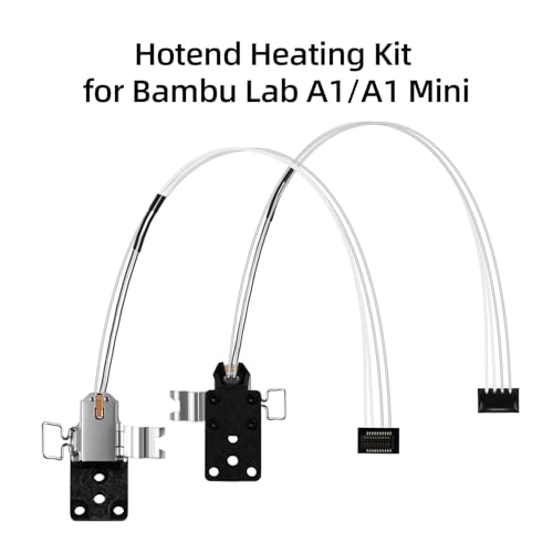 IdeaFormer A1/A1 Mini Hotend Heating Assembly Kit for Bambu Lab, Heat-Resistant Insulation A1 Mini Hot End Heating Element Kit for Bambu Lab A1/A1 Mini Combo Accessories