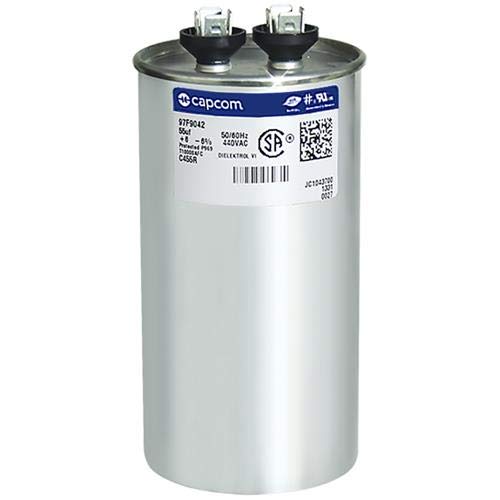 97F9042 55 uf MFD 440 Volt VAC - Replacement Round Run Capacitor