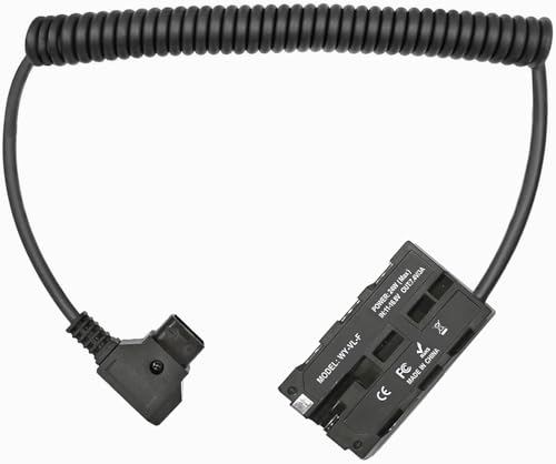 D-Tap to Dual Sided NP-F Dummy Battery Power Adapter Cable with USB-C Compatible with Atomos Ninja V, Shogun, SmallHD 702, Feelworld Monitor, Hollyland Mars, NP-F550/F570/F770/F970 Replacement, 39“