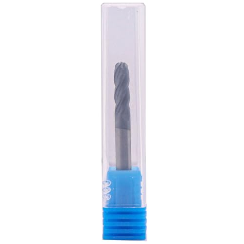 SEFHLI 4-flute solid carbide ball nose end mill set, 5 pieces, 3/16-inch AlTiN coated tools