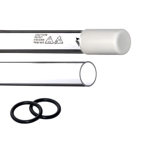 Combo Package UV Bulb S463RL and Quartz Sleeve QS-463 with O-Ring Set, for the S5Q-PA, SSM-24, S5Q & S5Q-Gold Series UV System, Premium OEM Compatible, Guaranteed for 1 Year