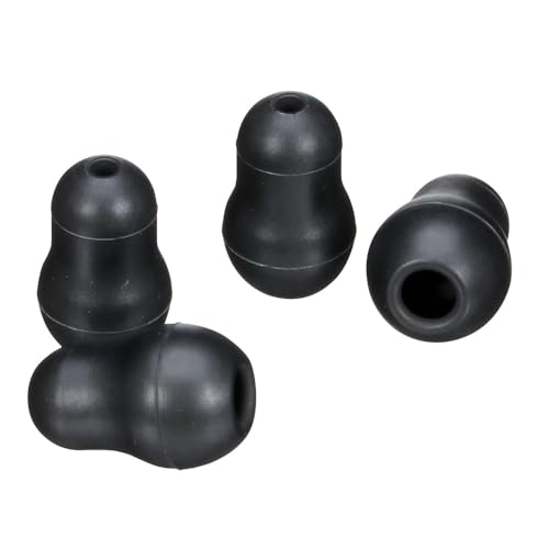 Littmann 40001 Replacement Ear Plugs for All Littmann Stethoscopes - Black | Includes 2 pairs of soft sealing snap-tight ear buds, large and small. Suitable for all Littmann stethoscopes