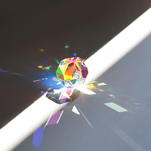 HDCRYSTALGIFTS Optical Glass Polyhedron RGB Dispersion Prism