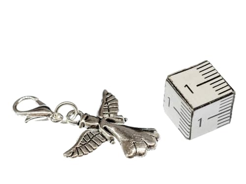 Miniblings Angel Charm Pendant Zipper Guardian Angels Saints Patrons Metal