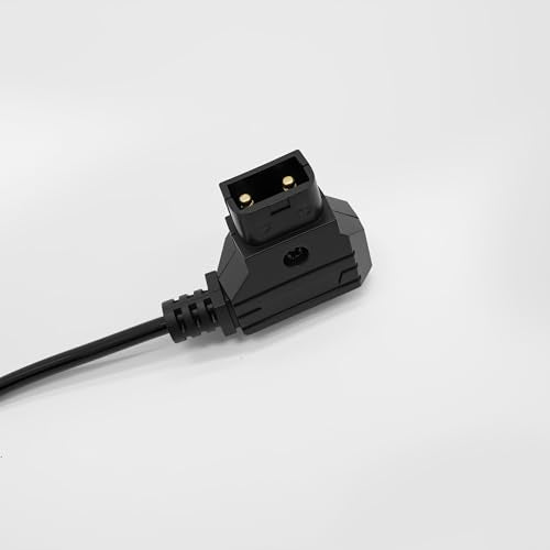 NP-F550 Dummy Battery to D-Tap P-Tap Male Coiled Power Cable Suitable for Sony NP-F550/570/970 & Atomos Ninja V Shogun Monitor, 7.2V 2400mAh, 32 Inch