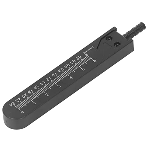 ECG Ruler, 0-2.4 Inch Divider Measuring Tool Made of Stainless Steel, Compass for Breastfeeding, Drawing, Practical Carry in the Bag (Black) Black