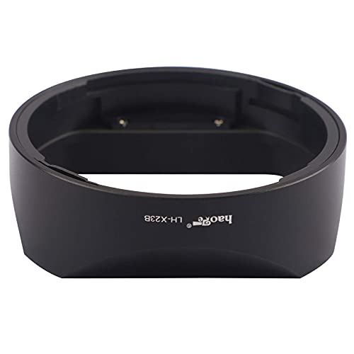 Square Metal Lens Hood for Fujifilm XF 23mm F1.4 R, Fuji XF 56mm F1.2 R and Fujinon XF 56mm F1.2 R APD Lens Replaces Fuji LH-XF23 Lens Hood Haoge LH-X23B Dedicated Shade with Metal Cap