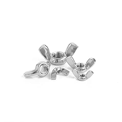 [Australia - AusPower] - Hooshing 30PCS Wing Nuts Assorted Kit 1/4"-20(10PCS) 5/16"-18(10PCS) 3/8"-16(10PCS) 304 Stainless Steel Wing Nuts Fasteners Parts Butterfly Nut 