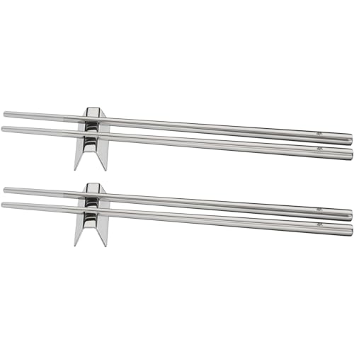 WMF Nuova Chopstick 6-Piece Chopsticks with Cutlery Bench for 2 People Cromargan Stainless Steel Rust-Proof Polished Dishwasher Safe