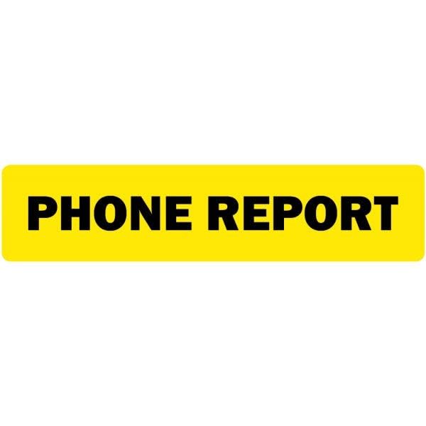 LabelValue.com | Phone Report Medical Healthcare Label .375"x1.625" 500 Labels Per Roll