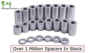 [Australia - AusPower] - Aluminum Spacer 3/4" OD x 1/4" ID x Choose Your Length, Round Spacer Unthreaded Standoff Bushing Plain Finish, Fits screws bolts 1/4" or M6 by Metal Spacers Online (1" Length, 10 Pack) 1" Length 