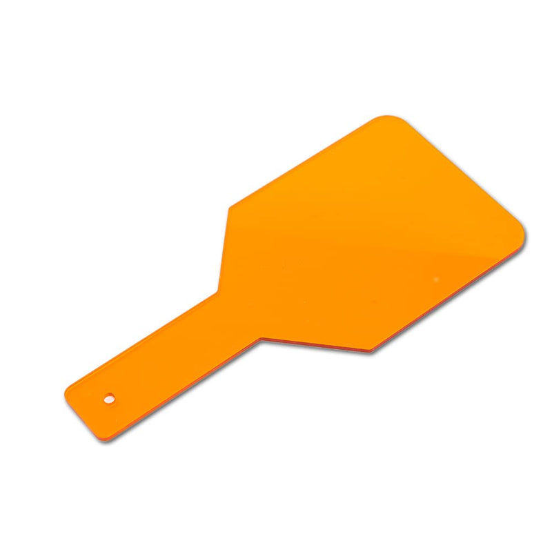 [Australia - AusPower] - Dental Curing Light Shield Hand Held LED/UV Light Protection Eye/Face Protector Plate Board Orange (2PCS) 2PCS 