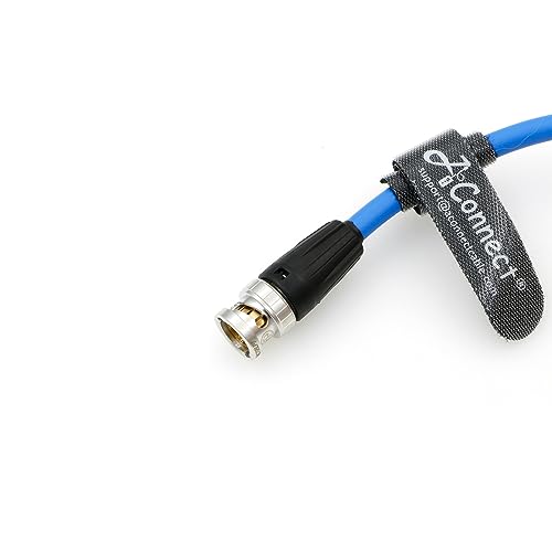 12G HD BNC SDI BNC Cable Orignial Neutrik BNC Male to Male 75 Ohm Coaxial Cable for 4K Video Camera (Blue 1M) Blue
