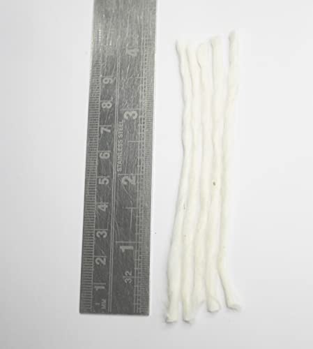 IS4A Natural Cotton Wicks Handmade Diya Batti for Pooja, Home Decoration in Festivals, Diwali Oil Lamp Wick (100 pc Long Cotton Wicks) 100 Pc Long Cotton Wicks