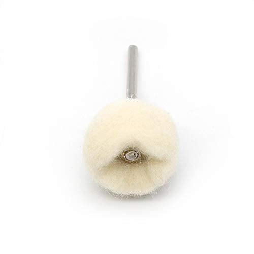 Pack of 25 Wool Polishing Wheel with Shaft Soft Polishing Wheel | For Dremels rotating tools