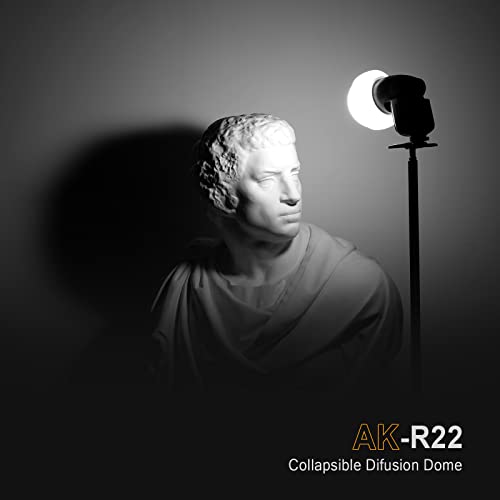 Godox AK-R22 Diffusion Dome, for Godox V1 V1Pro V100 Round Head Flash