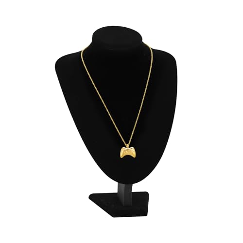 Game Controller Cremation Jewelry Controller Urn Necklaces for Ashes Stainless Steel Game Lover Memorial GamePad Keepsakes Urns Jewelry for Men Women Gold