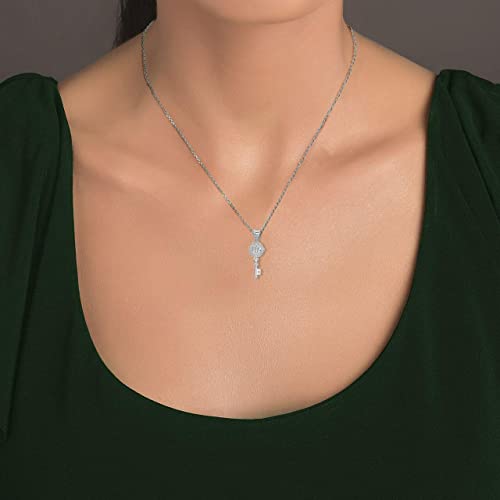 Claddagh Gold Saint Benito Reversible 2 Sided Key .925 Sterling Silver Religious Patron Saint Pendant Necklace Choice of Pendant Only or Necklace Chain Length Pendant + 16" Chain