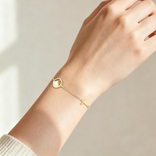 Sereney Mustard Seed Bracelet Baptism Confirmation Bracelet for Women