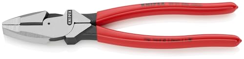 KNIPEX 09 01 240 high leverage lineman side-cutting pliers with New England head