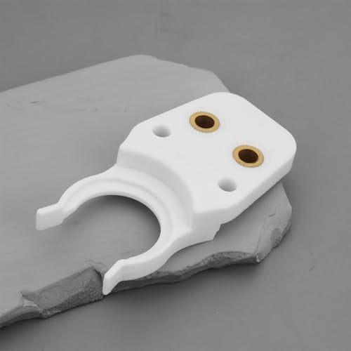 2Pcs Milling Machine Tool Holder Clamp with Centering Claw Attachment ISO20 84x27mm White