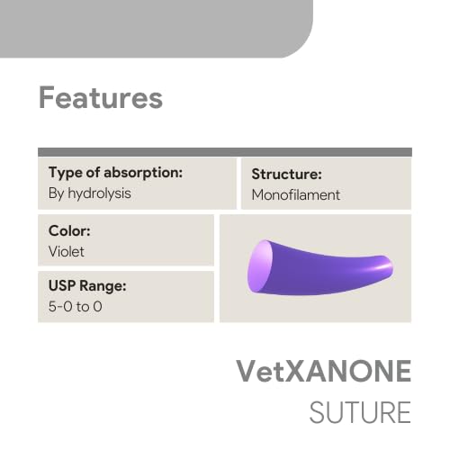 [Australia - AusPower] - VeterSut VetXANONE Absorbable Polydioxanone Surgical Suture USP Size 0, (CP-1) 1/2 36mm Reverse Cutting Needle, 36 Inches (90 cm), 12 Count, Veterinary Use Only 