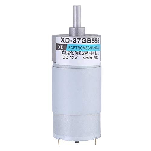 12V 15W DC Motor Gear Motor 37GB555 500RPM Large Torsion Power Tool for Curtain Machines for Window Opener