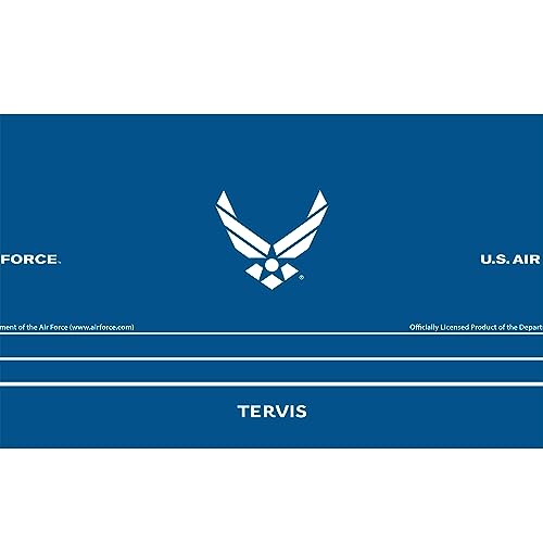Tervis Traveler Air Force USAF Wings Triple Walled Insulated Tumbler Travel Cup Keeps Drinks Cold & Hot, 20oz, Stainless Steel