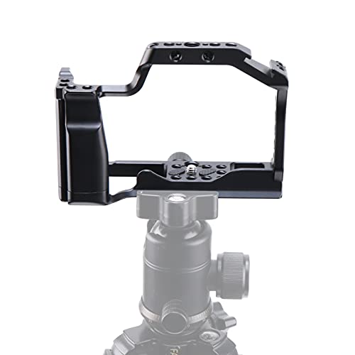 Hersmay EOS M50 Mark II Camera Cage for Canon EOS M50II M50 M5 Mirrorless Vlogging Camera Kit with Cold Shoe,Handle Locating Holes,Multiple 1/4" 3/8" Screw Holes