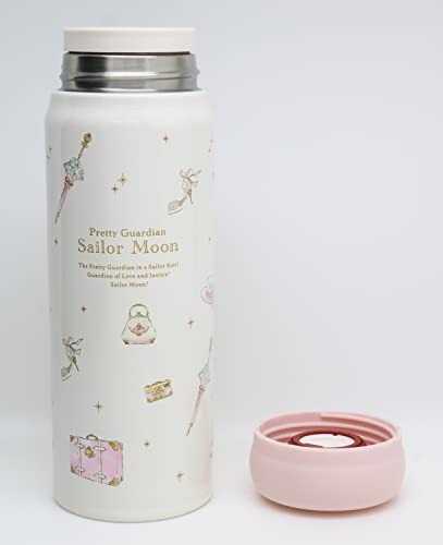 OSK Water Bottle, Direct Stainless Steel Bottle 480ml, Sailor Moon S/M No. 3, SBR-480B Direct Drinking