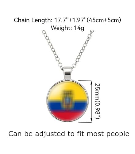 National Flag Metal Necklace and Alloy Leather Braided Rope Bracelet Bangle Set for Men Women Blue Saint Lucia