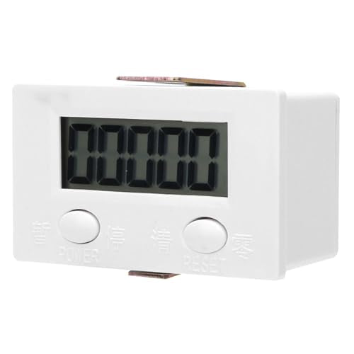 Fafeicy Magnetic Induction Counter, 0-99999 Metal Sensor with LCD Display, Panel Mount/External Mode, 10-15 mm Proximity Distance, 12 mm Opening Diameter