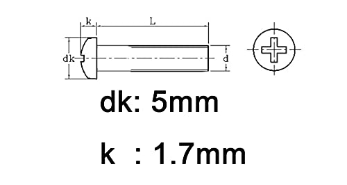 [Australia - AusPower] - M3 x 20mm 25mm 30mm 35mm / 40mm / 50mm / 60mm / 70mm / 80mm Pan Head Phillips Drive Machine Screws Hex Nuts Set (40-pack M3 x 35mm) M3 x 35mm 50-Pack 