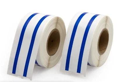 Seiko Compatible File Folder Labels with Blue Stripe – 9/16” x 3-7/16”, 130 Labels per Roll, 2 Rolls per Pack – Permanent Adhesive Labels for Filing, Storage & Organization | LabelValue
