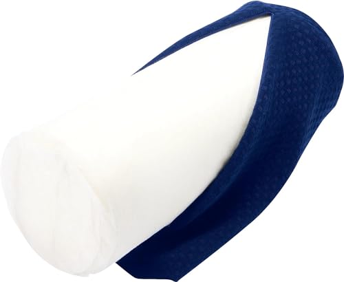 Carex Memory Foam Cervical Neck Pillow, Round - Contoured Design to Support Neck and Shoulders, Relieve Pain and Pressure, Neck Roll Pillow for Sleeping, Memory Foam 1 Count (Pack of 1)