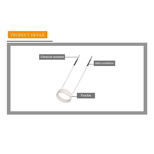 Induction Heating Coils, 4-Piece Induction Heating Coil Kit, Induction Coil with 1200℃ Heat Resistant High Frequency HVAC Heater, Heaters and Accessories, Default