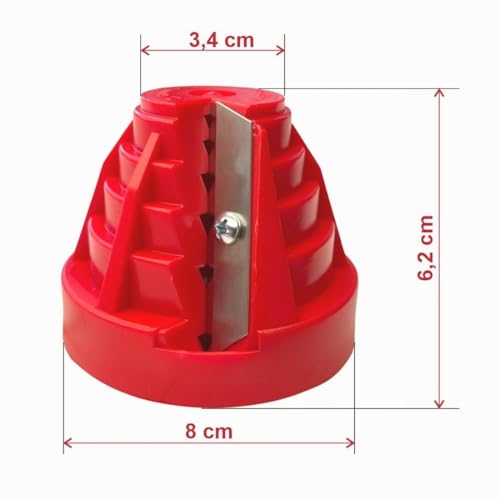 Plastic Pipe Chamfer Tool - Pipe Deburring Tool for 20, 25, 32, 40, 50 and 63 mm Plastic Pipes - High Performance Pipe Cutter - PE Pipe Sharpener and 3 Replacement Blades Pipe scraper set