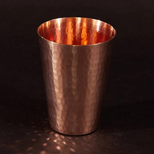 Sertodo Copper Cups for Drinking | Hand Hammered Pure Copper | 10 oz 10 ounces